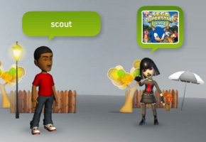 Microsoft's Avatars. I had to pick the image with a Sega game in it.