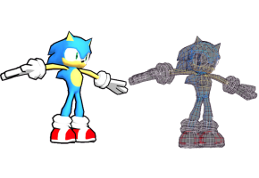 Sonic the Hedgehog 3D Model by Funkyphant