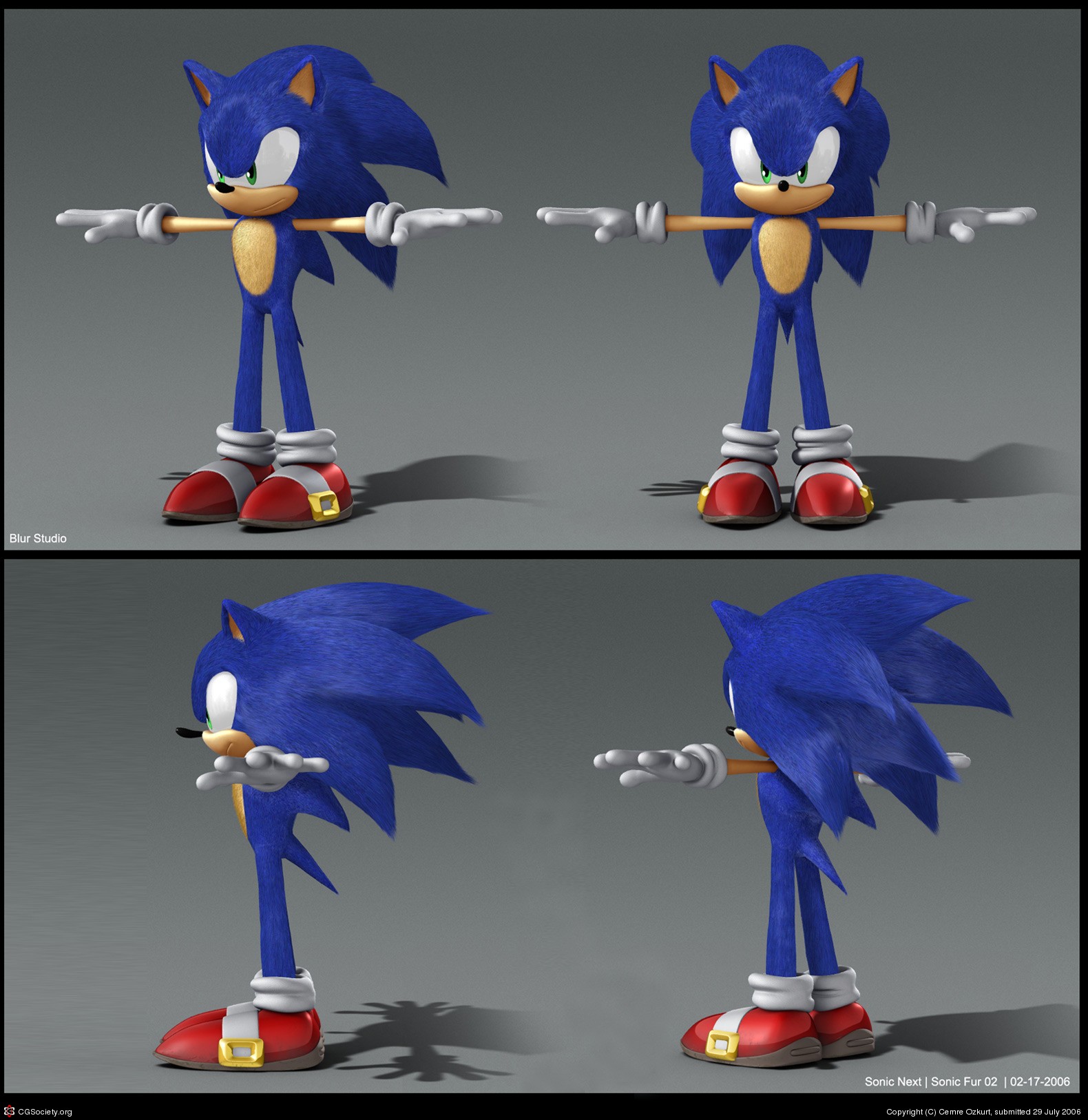 sonic the hedgehog 3d models