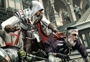 This could be symbolism about Ubisoft DRM. Or it could just be funny.