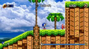 Eggman's master plan of building a really tall wall pays off quickly.