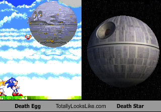 Dr. Eggman's super-original space station. Do not steal.