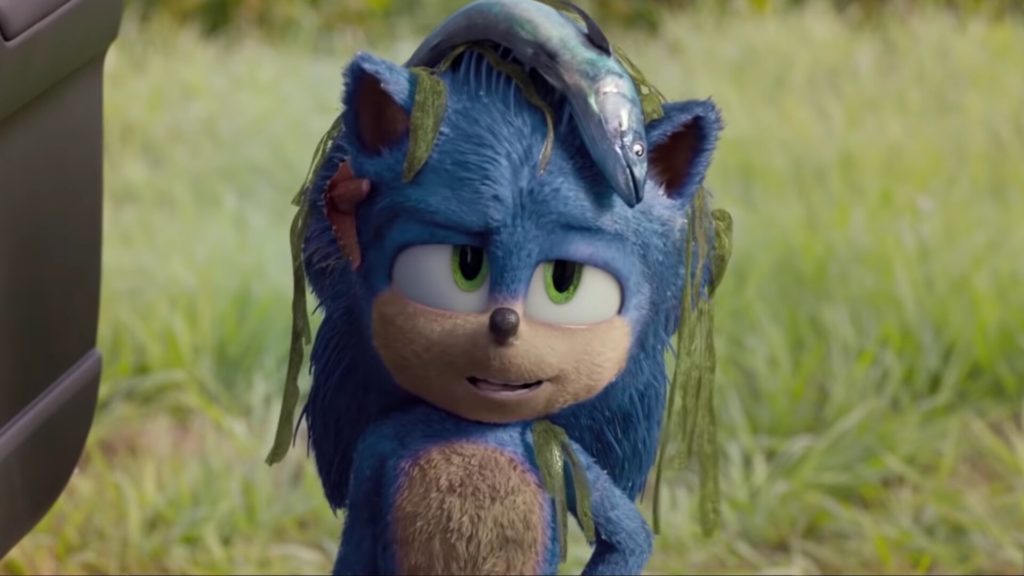 The movie implies that Sonic can't swim, which is a nice touch.